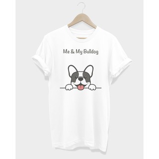 เสื้อยืดลาย Me &amp; My Bull Dog