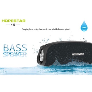 HOPESTAR-H43 ลำโพงบลูทู ธ ของแท้ 100%! แบบพกพา ไร้สายกลางแจ้ง IPX6 กันน้ำ Super Bass สเตอริโอซับวูฟเฟอร์ลำโพง