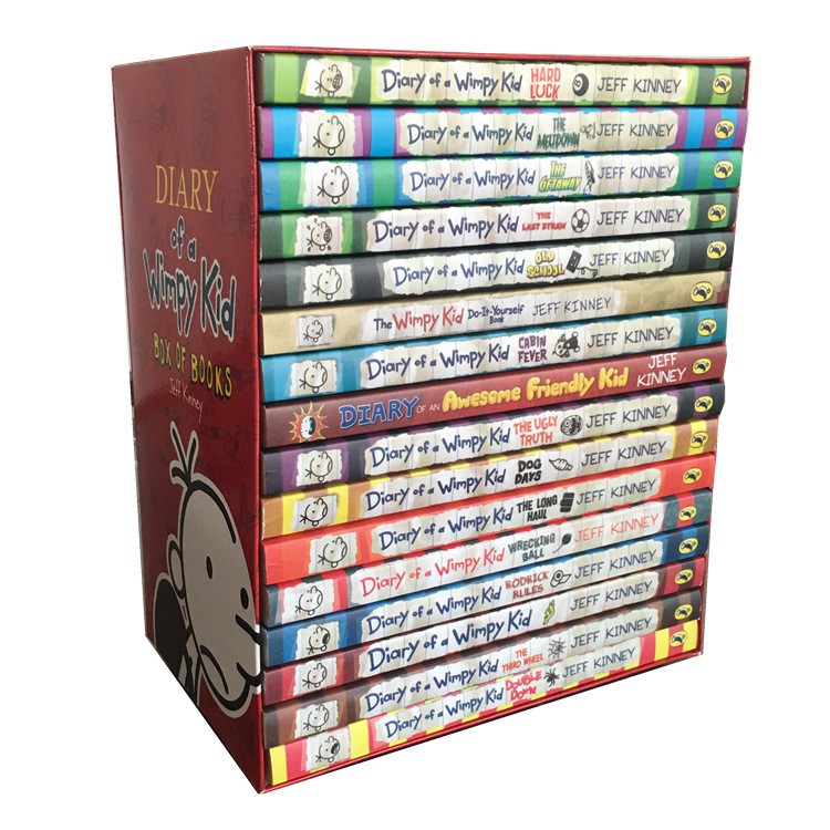 Diary of a Wimpy Kid Box Set 16 เล่ม หนังสือภาษาอังกฤษสำหรับเด็ก นิยาย ...