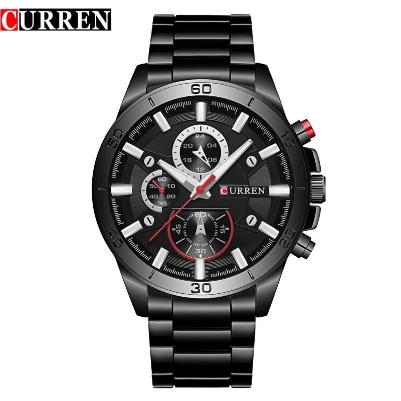 CURREN Men Watches Top Brand Luxury Men Military Wristwatches Full Steel Men Sports Watch Waterproof Masculino Montre