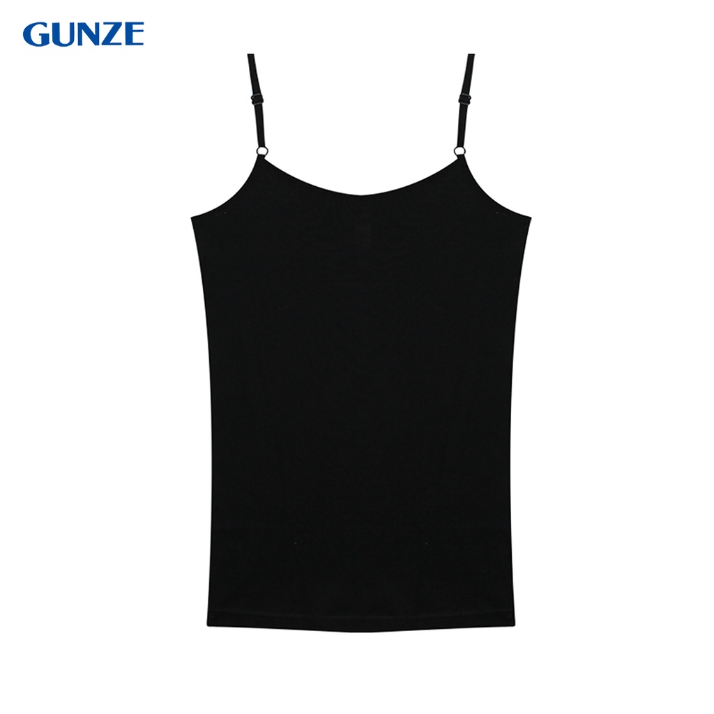 GUNZE เสื้อสายเดี่ยว ปรับสายได้ รุ่น NH4169 สีดำ