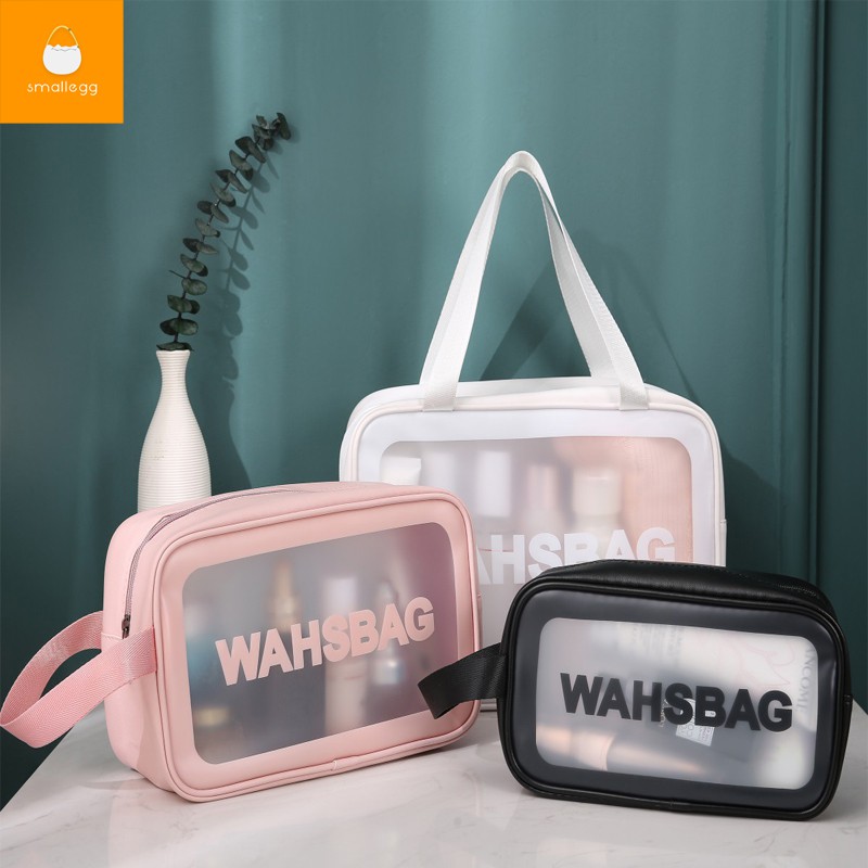 🏷️กระเป๋าเครื่องสําอาง pvc ติดซิป  โปร่งใส  กระเป๋ากันน้ำ กระเป๋าแต่งหน้าแบบใส