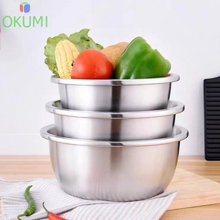 OKUMI_SHOP กะละมังสแตนเลส ขนาด18-40CM