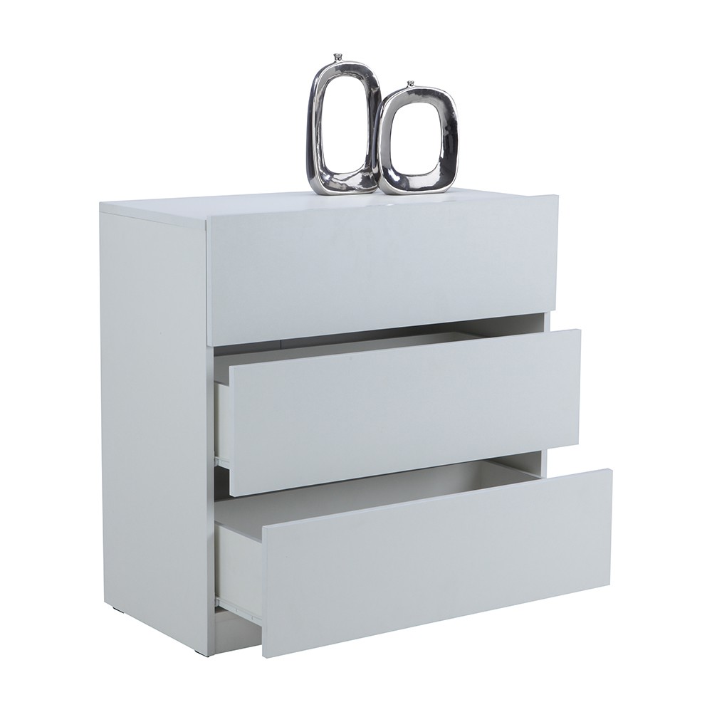 WINNER FURNITURE ตู้ทรงเตี้ย 3 ลิ้นชัก รุ่นเวลดอน - สีขาว #7