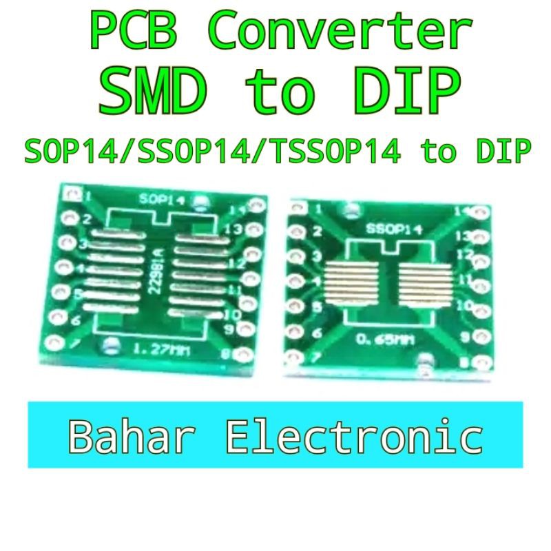 ตัวแปลง Pcb SMD SOP14/SSOP14/TSSOP14 เป็น DIP