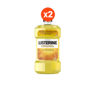 [ขายดี] Listerine ลิสเตอรีน น้ำยาบ้วนปาก ออริจินัล 750มล. (แพ็คคู่)