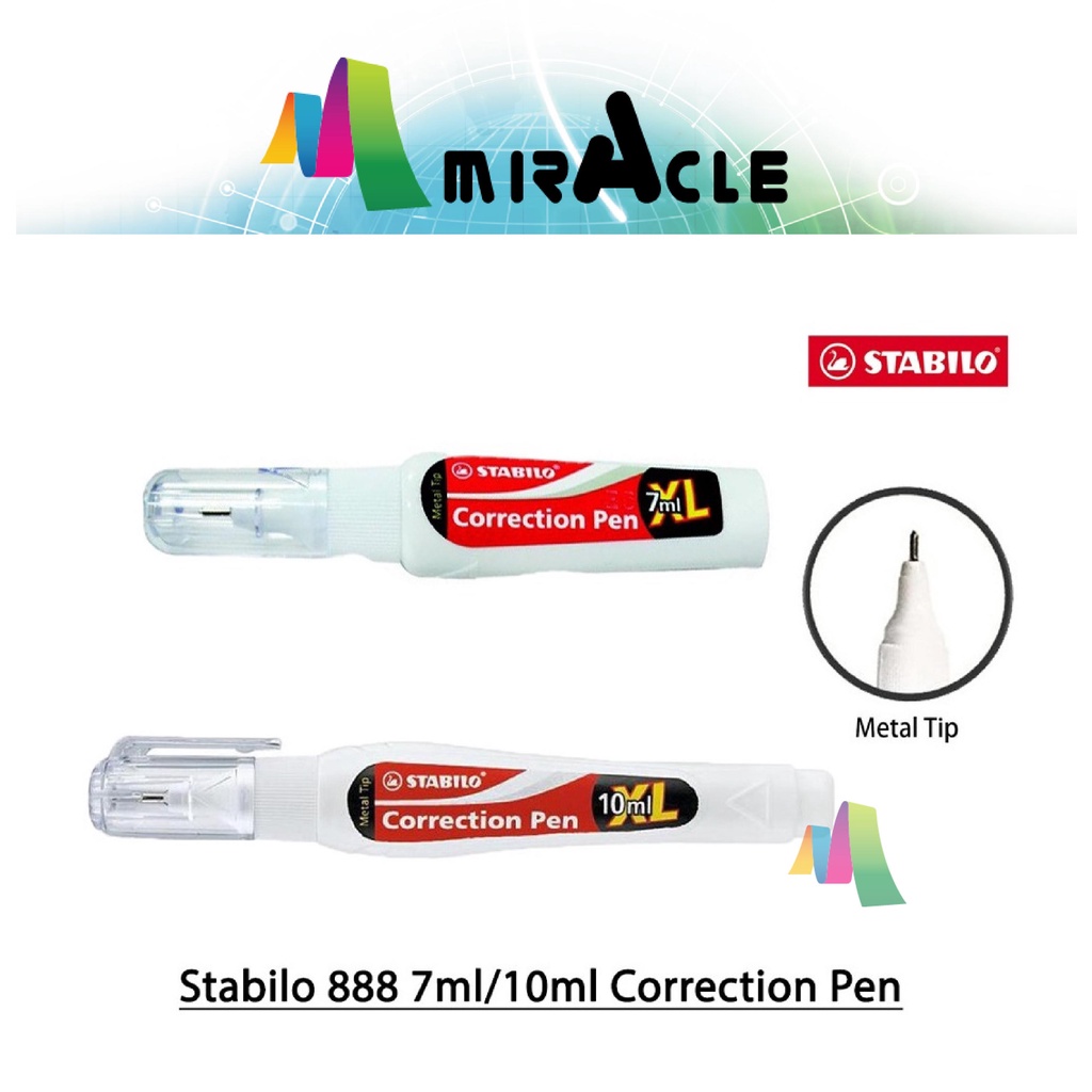 Stabilo Correction Pen 7ML 10ML Liquid Paper