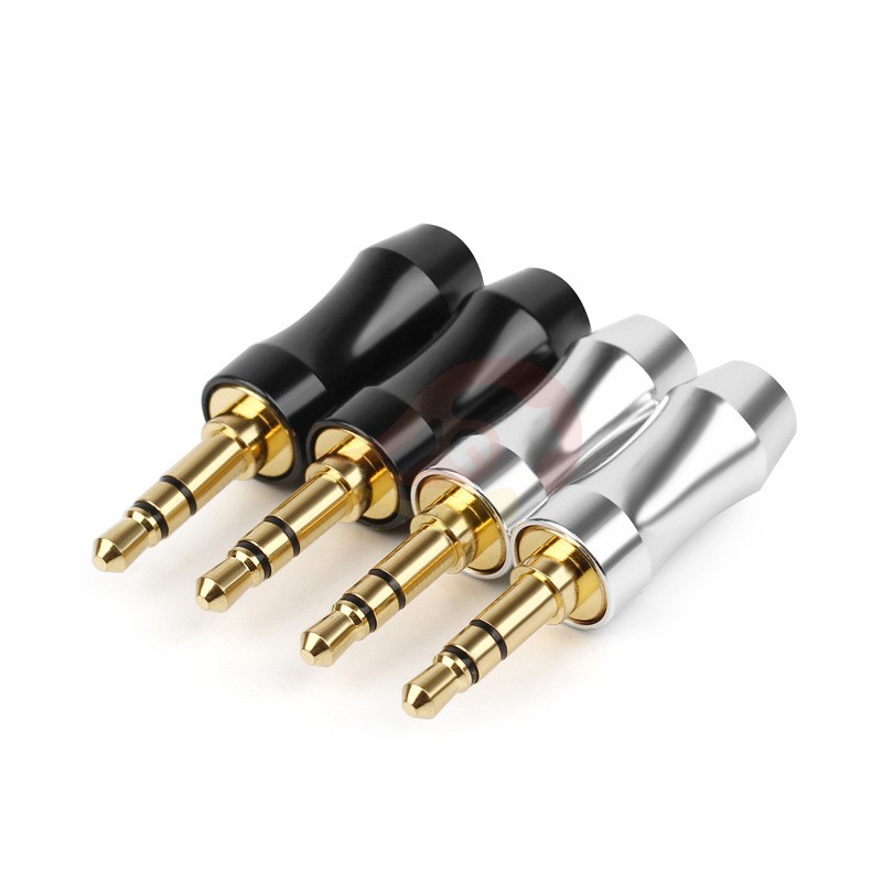แจ๊ค 3.5มม. 3 ขั้ว ชุบทอง stereo plug gold plated