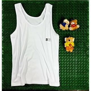 เสื้อซับ สีขาวเต็มตัว เสื้อกล้าม รุ่นป้ายดำ ใส่ได้ทั้งชายและหญิง (ทรงกล้าม) (UW20)