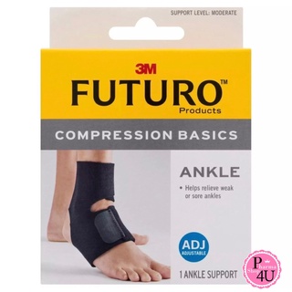 Futuro Compression Basics Ankle ฟูทูโร่™ อุปกรณ์พยุงข้อเท้า รุ่นเบสิค แบบปรับกระชับได้ #9842