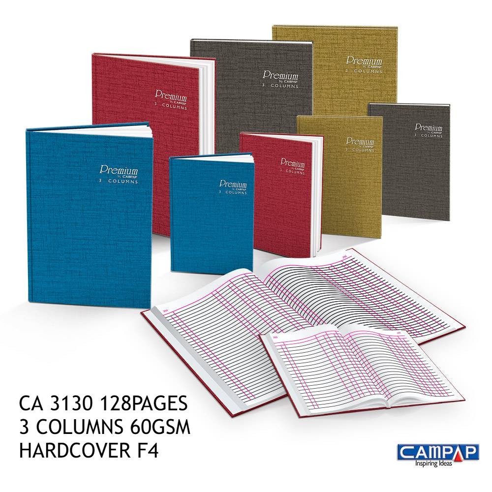 CAMPAP ปกแข็ง 3 คอลัมน์ 60gsm F4 128p CA 3130