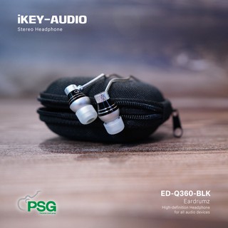 iKey-Audio Eardrumz ED-Q360-BLK in-ear headphones หูฟังสำหรับมือกลอง ( ล้างสต๊อก )