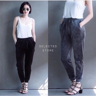 Velvet pants. ผ้ากำมะหยี่ขาจั๊มนะคะ