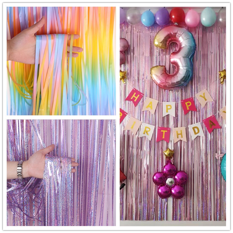 แนะนำ ผ้าม่าน ผ้าม่านผ้าไหม ลายทาง ยาว 2 เมตร สําหรับตกแต่งปาร์ตี้วันเกิด งานแต่งงาน ราคาพิเศษ มีเก็บเงินปลายทาง