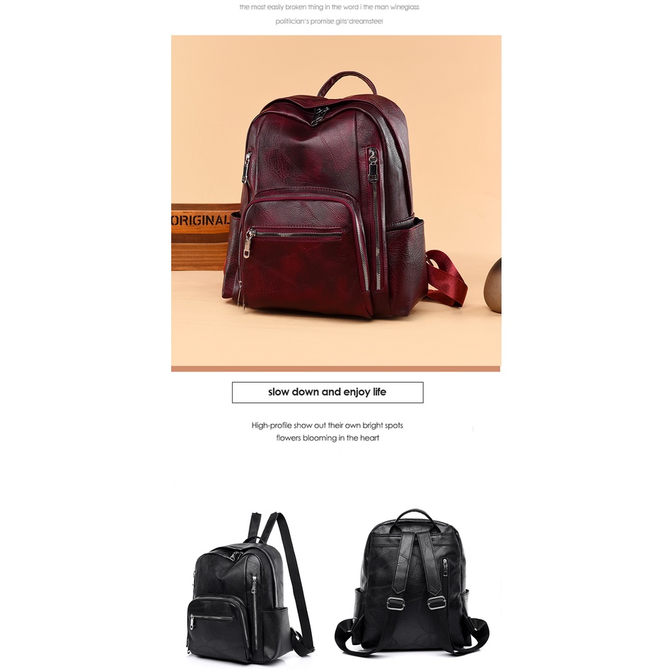 2022 New Brand Designer Backpack Women High Quality Leather Backpacks School Backpacks School ...