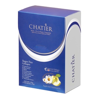 แท้💯 ส่งฟรี‼️Chatier Collagen Tripeptide ชาร์เทีย คอลลาเจน คอลลาเจนน้องฉัตร (7ซอง)