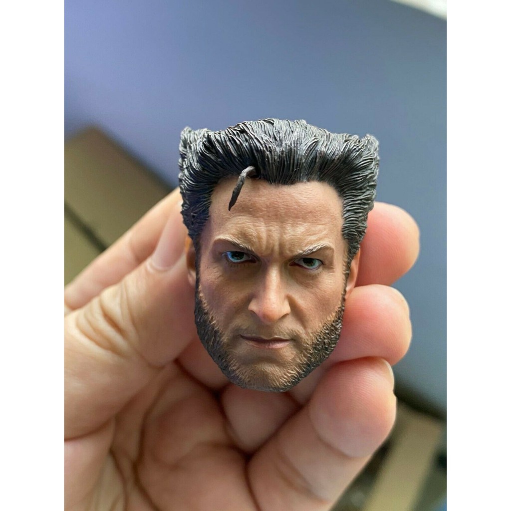 หัวฟิกเกอร์ Wolverine 1 / 6 Male Head Sculpt สําหรับโมเดลฟิกเกอร์ 12 "