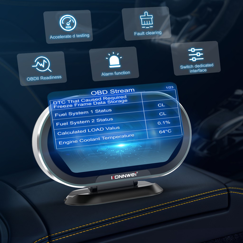 KWHUD-Compteur de vitesse de voiture avec affichage OBD2 HUD,ordinateur de bord,RPM Slnegoing