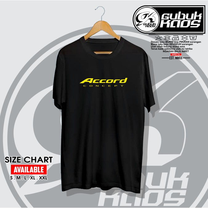 เสื้อยืด HONDA ACCORD CONCEPT LOGO DISTRO - GUBUK.KAOS