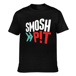 เสื้อยืด ผ้าฝ้าย พิมพ์ลายโลโก้ Smosh Pit Famous สําหรับผู้ชาย