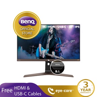 BenQ EW2880U 28นิ้ว 4K HDRi IPS 60Hz Eye Care Entertainment Monitor (จอคอมพิวเตอร์28นิ้ว, จอคอมถนอมสายตา)