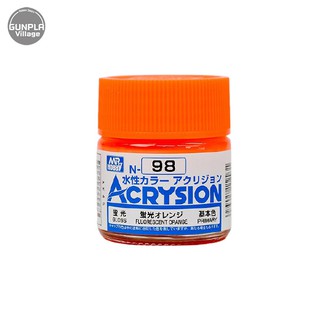 Mr.Hobby MR.ACRYSION COLOR N-98 FLUORESCENT ORANGE 4973028112931 (สี)