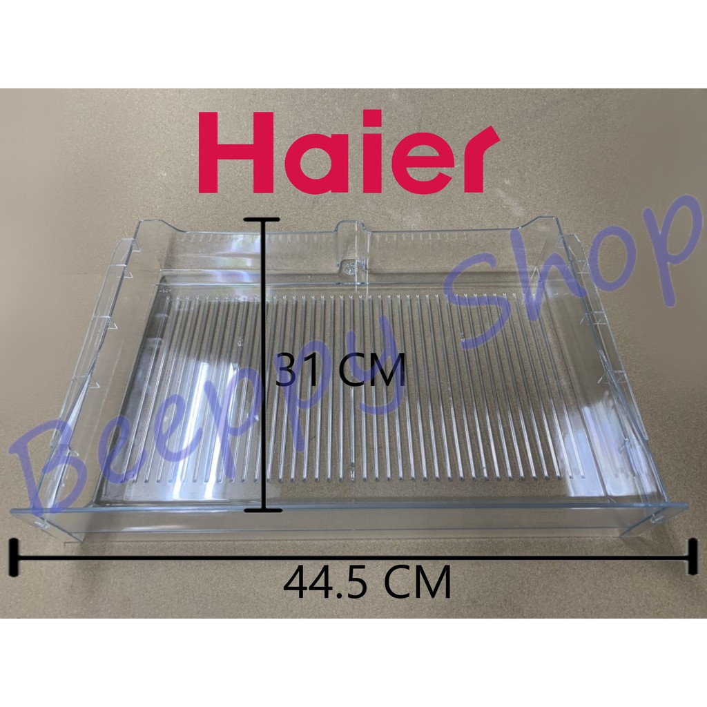 ถาดใต้ช่องฟรีซ ถาดใต้ช่องฟรีส  Haier รุ่น HR-ADQ15 BDQ15 CEQ15 ถาดแช่เนื้อ Meat Tray ถาดใต้ช่องแข็ง 