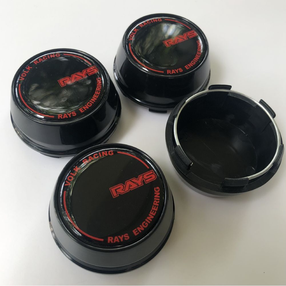 ดำ 4 ฝาสูง ฝาครอบดุมล้อ 60 มิล Racing RAYS VOLK เร โวค RAY เรสซิ่ง ดุมล้อ ฝาครอบล้อ ดุม ดุมแม็ก ฝาแม