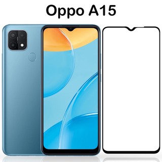 🇹🇭รับประกันสินค้า✔️ฟิล์มกระจกเต็มจอ oppo A15 / A16K /A74(5G) /ฟิล์มกระจกนิรภัย  ฟิล์มขอบดำ ฟิล์มกันกระแทก