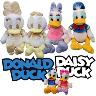 ตุ๊กตางานคู่ เป็ด โดนัลด์ ดั๊ก Donald Duck  เดซี่ Daisy งานลิขสิทธิ์ญี่ปุ่น ไซส์เล็กและไซส์กอด