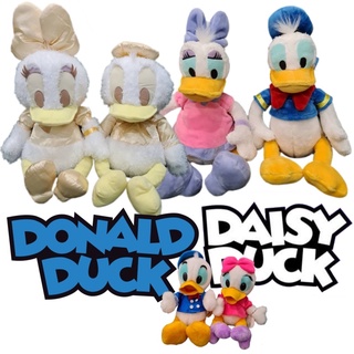 ตุ๊กตางานคู่ เป็ด โดนัลด์ ดั๊ก Donald Duck  เดซี่ Daisy งานลิขสิทธิ์ญี่ปุ่น ไซส์เล็กและไซส์กอด