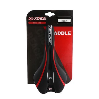 เบาะจักรยาน XINDA สีดำ/สีแดง อุปกรณ์เสริมจักรยาน จักรยาน กีฬาและฟิตเนส SADDLE XINDA BLACK/RED