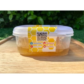 รวงผึ้งขนาด 200 กรัม มี [อย.] และ [GAP] รวงน้ำผึ้งสดธรรมชาติ 100% (HoneyComb) กุนทนฟาร์ม