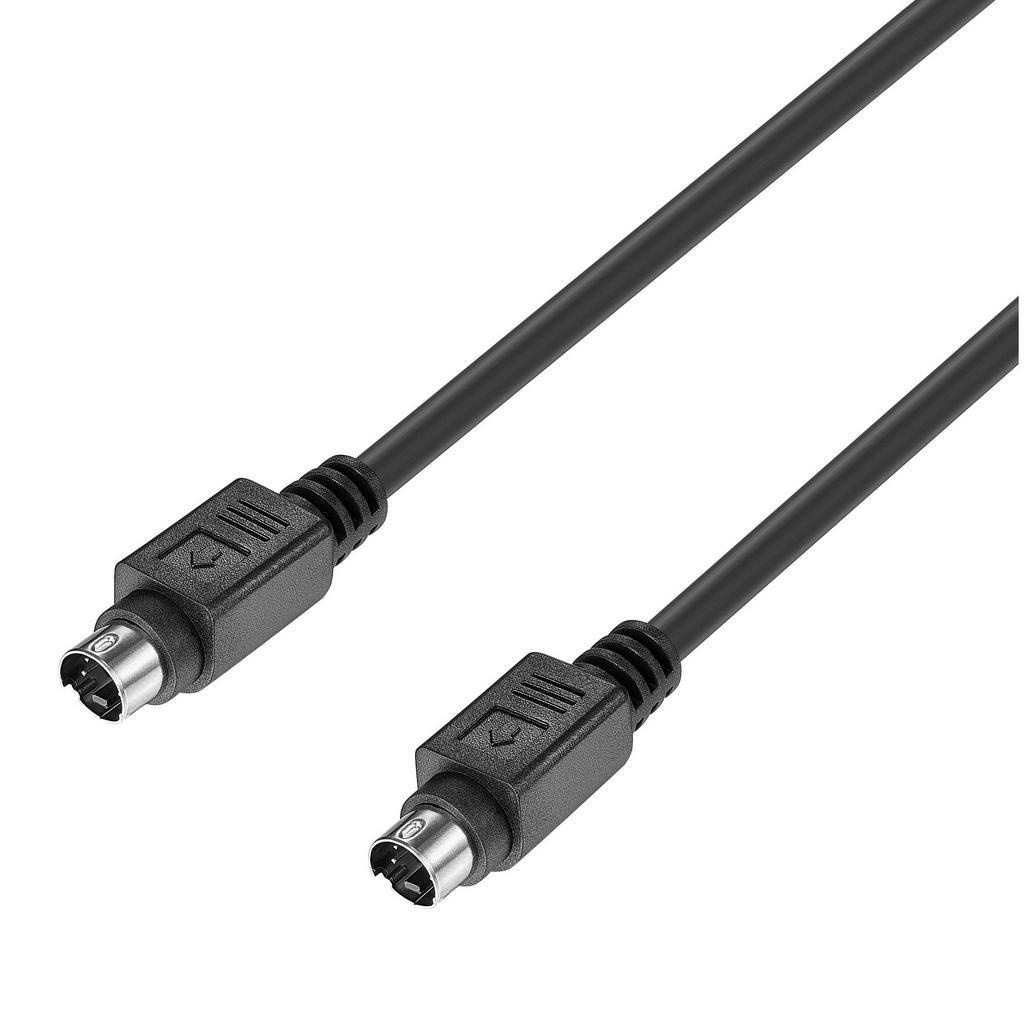 S สายวิดีโอ 4 พินชาย 1 ม. สําหรับทีวี S-VHS VCR DVD กล้องวิดีโอการ์ดวิดีโอ