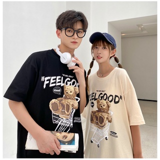 STYLE 🔥พร้อมส่ง🔥2271* เสื้อยืดพิมพ์ลาย เสื้อผ้าวัยรุ่นแฟชั่นเกาหลี เสื้อคอกลมผู้หญิง  เสื้อคู่ วินเทจ เสื้อยืดพิมพ์ลาย