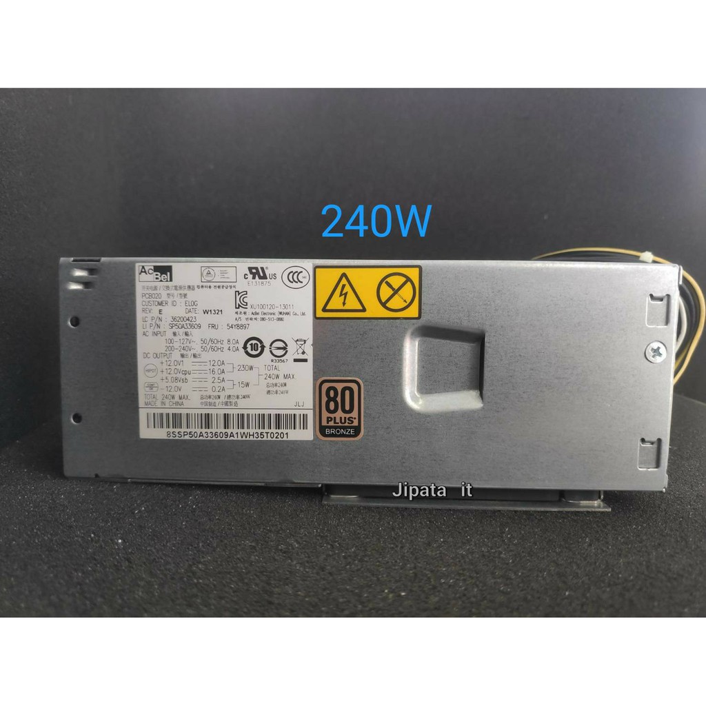 Power Suppy Lenovo 240W M82 M83 M92 M78 E73 PC