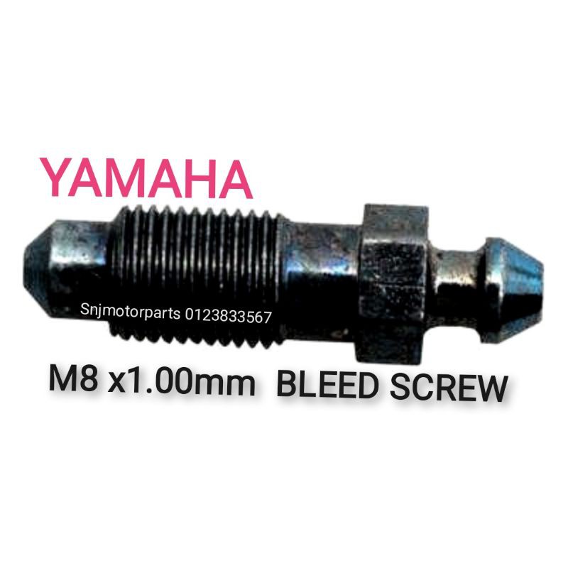BLEED SCREW M8 X1.0 CALIPER BLEED SCREW YAMAHA