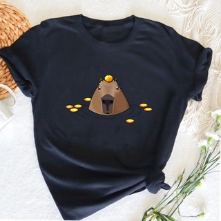 Gildan เสื้อยืดผ้าฝ้าย แขนสั้น พิมพ์ลาย Capybaras Capybara 1 แนวตลก ของขวัญวันเกิด สําหรับแม่ และลูก