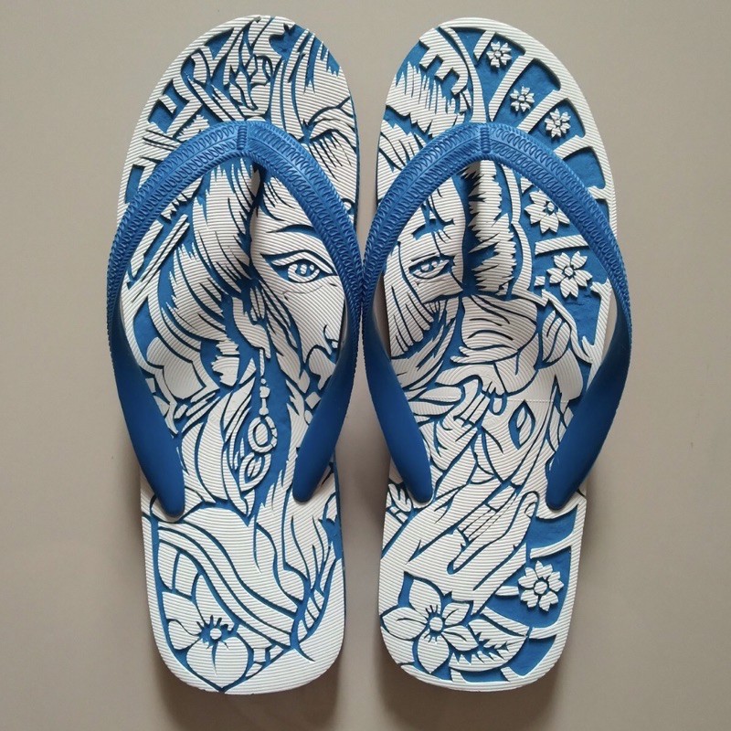 รองเท้าช้างดาวแท้100%แกะลายเกอิ(HANDMADE)