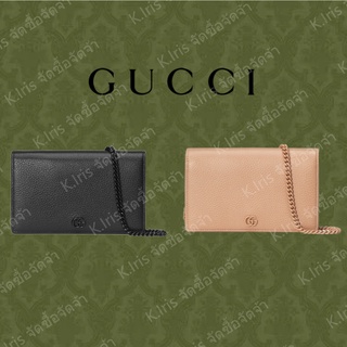 Gucci/ GG/ GG Marmont series กระเป๋าสตางค์โซ่