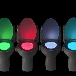 Glow Bowl ไฟอัตโนมัติ LED Night Light สำหรับติดชักโครกในห้องน้ำ