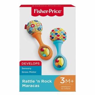 เขย่ามือFisher,Price Rattle N Rock Maracas - BlueOrange รุ่นFPY65