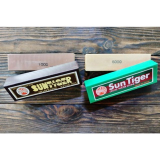 Sun Tiger 1000 / 6000 Grit หินลับมีดญี่ปุ่น หินลับมีด ซันไทเกอร์  ลับสิ่ว ลับกบ Sung Tiger &amp; King 1000 / 6000 Grit