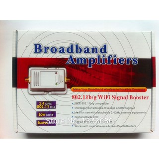 บูสเตอร์WIFIแรงสูง 2 watts Booster Wifi Wirless 2.4Ghz B/G หัวต่อแบบRP-SMA