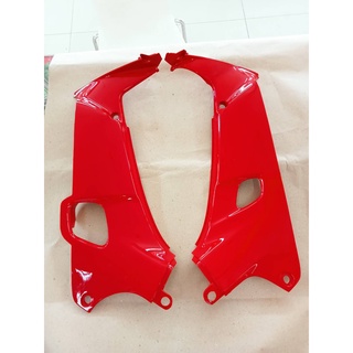 ฝาครอบตัวถังข้างซ้าย-ข้างขวา สีแดง R158 รุ่น HONDA WAVE110 อะไหล่แท้เบิกศูนย์ [64400-KFL-850ZD/64450-KFL-850ZD]