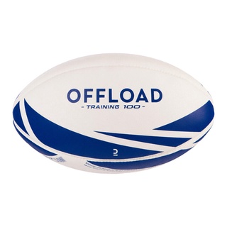 ลูกรักบี้ รักบี้ ลูกรักบี้สำหรับฝึกซ้อมรุ่น R100 เบอร์ 5 (สีน้ำเงิน) OFFLOAD Size 5 Rugby Training Ball R100 - Blue