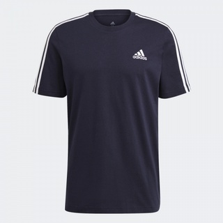 Adidas เสื้อกีฬาผู้ชาย Essentials 3-Stripes Tee | Legend Ink ( GL3734 )