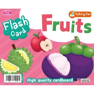 MISBOOK การ์ด Flash Card - Fruits