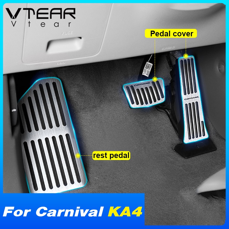 ฝาครอบแป้นเหยียบเบรก กันสกปรก อุปกรณ์เสริม สําหรับตกแต่งภายในรถยนต์ Kia Carnival KA4 2024 2023 2022 2021