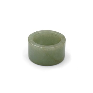 JADE RING แหวนหยกแท้ โทนสีเขียวธรรมชาติ ทรงกระบอก by siamonlineshop